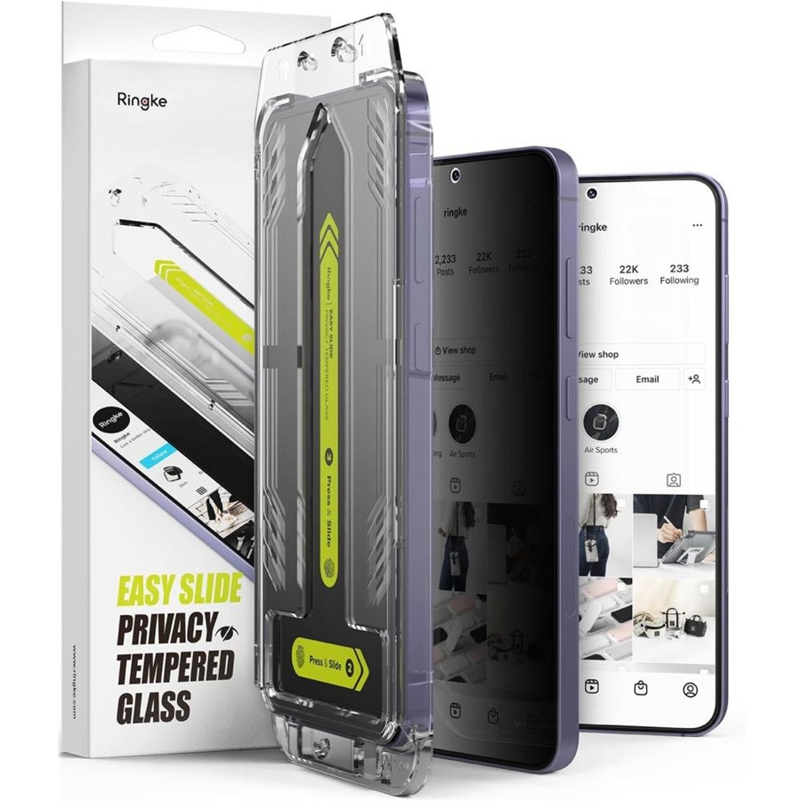 TEMPERED GLASS RINGKE EASY SLIDE 2-PACK GALAXY S24 PRIVACY