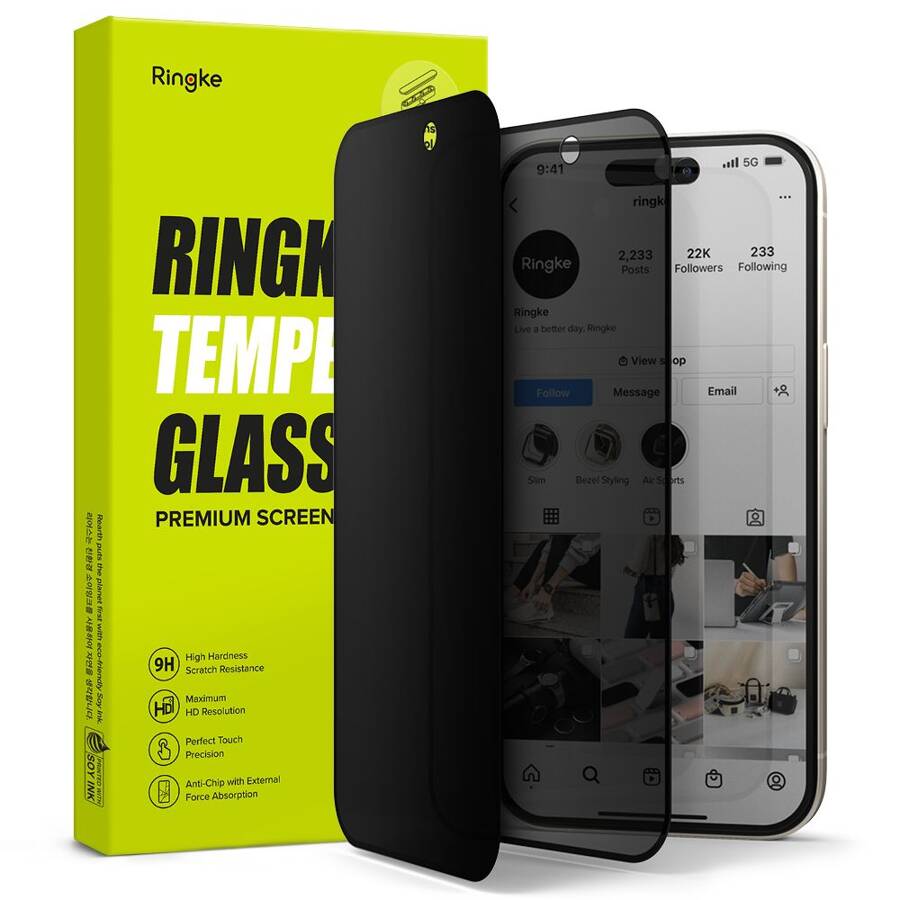 TEMPERED GLASS RINGKE TG IPHONE 15 PRIVACY