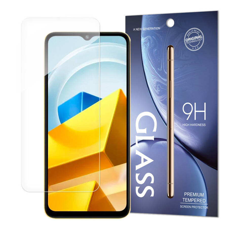 TEMPERED GLASS XIAOMI POCO M5 TEMPERED GLASS 9H HARDNESS (PACKAGING - ENVELOPE)