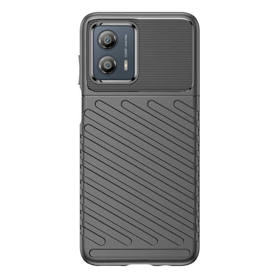 THUNDER CASE CASE FOR MOTOROLA MOTO G53 SILICONE ARMOR CASE BLACK