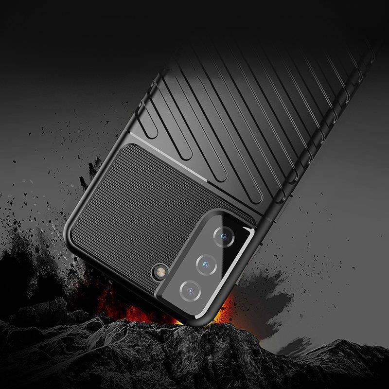 THUNDER CASE CASE FOR SAMSUNG GALAXY S23+ SILICONE ARMOR CASE BLACK