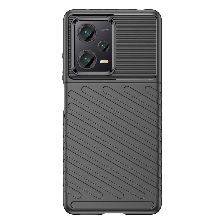 THUNDER CASE CASE FOR XIAOMI REDMI NOTE 12 PRO+ SILICONE ARMOR CASE BLACK