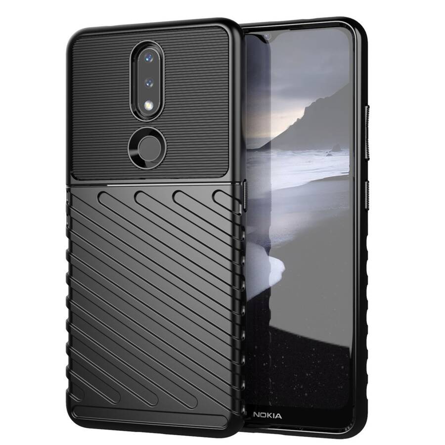 THUNDER CASE FLEXIBLE ARMORED COVER FOR NOKIA 2.4 BLACK