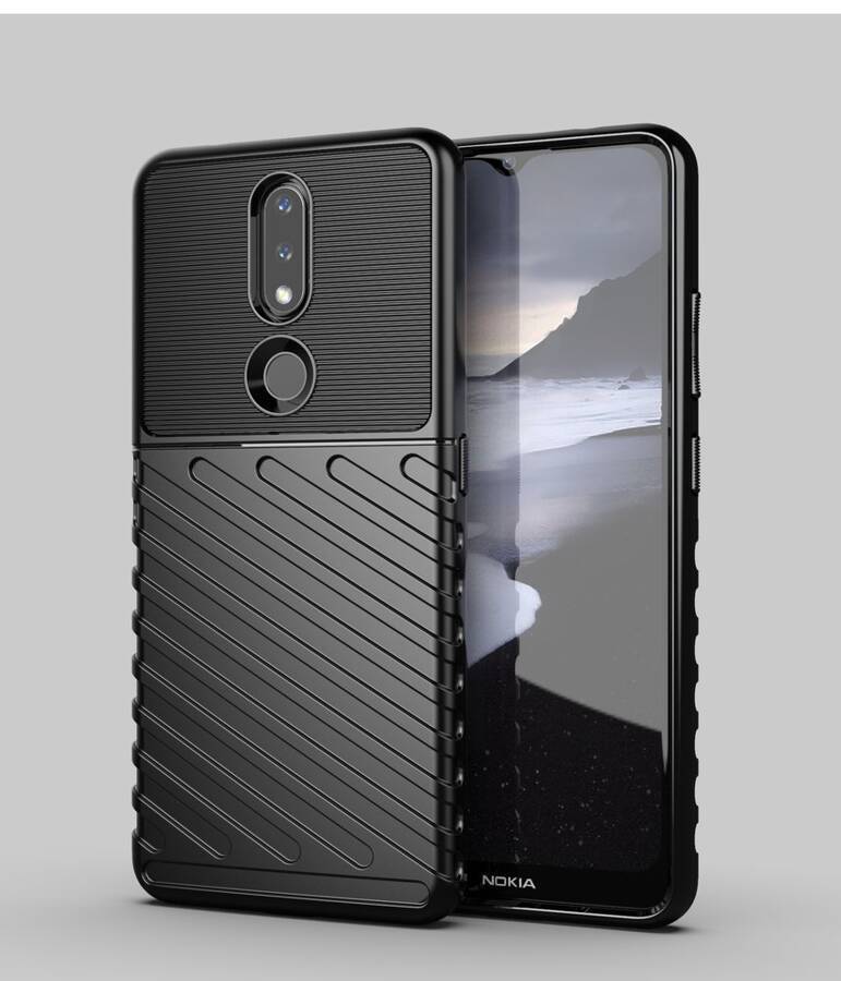 THUNDER CASE FLEXIBLE ARMORED COVER FOR NOKIA 2.4 BLACK