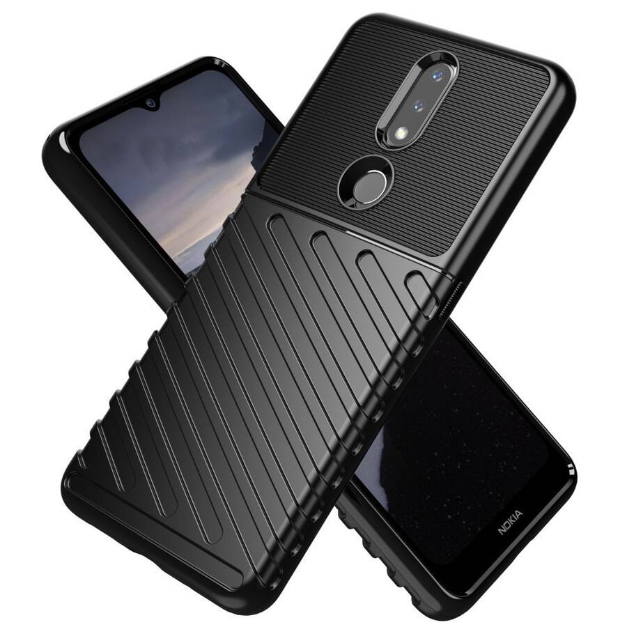 THUNDER CASE FLEXIBLE ARMORED COVER FOR NOKIA 2.4 BLACK