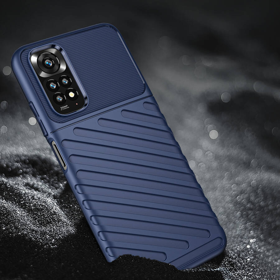 THUNDER CASE FLEXIBLE ARMORED COVER FOR XIAOMI REDMI NOTE 11S / NOTE 11 BLUE