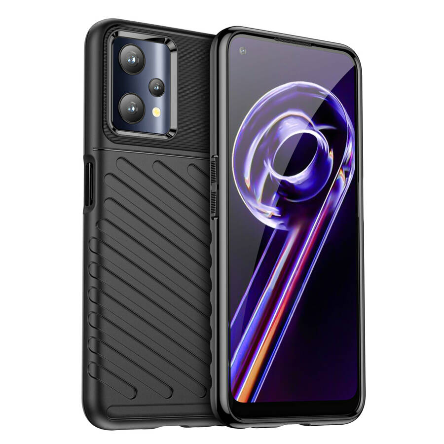 THUNDER CASE FLEXIBLE ARMORED COVER REALME 9 PRO BLACK