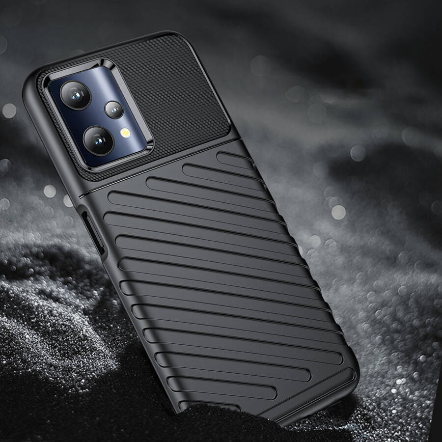 THUNDER CASE FLEXIBLE ARMORED COVER REALME 9 PRO BLACK