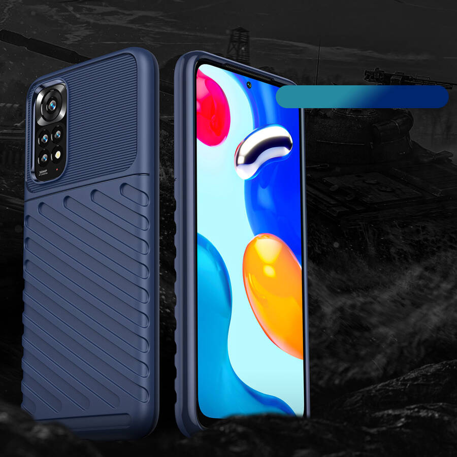THUNDER CASE FLEXIBLE ARMORED COVER SLEEVE FOR XIAOMI REDMI NOTE 11 PRO + 5G / 11 PRO 5G / 11 PRO BLUE