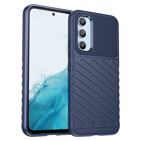 THUNDER CASE FOR SAMSUNG GALAXY A54 5G SILICONE ARMOR CASE BLUE