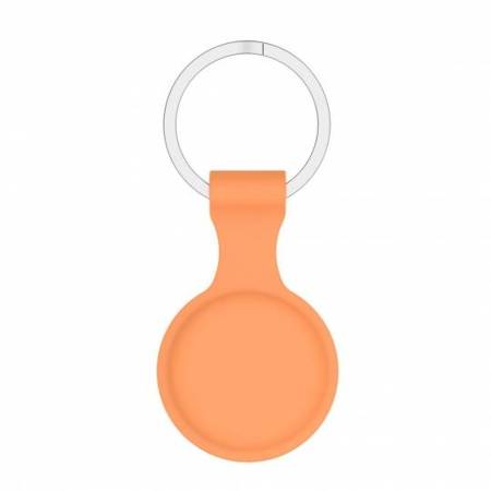 TTECH-PROTECT ICON ELASTIC CASE KEY RING PENDANT FOR APPLE AIRTAG LOCATOR ORANGE