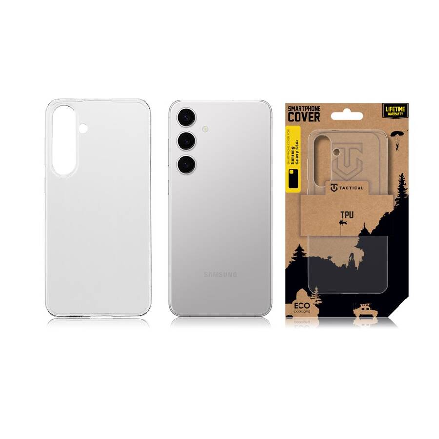 Tactical TPU Cover for Samsung Galaxy S24+ Transparent