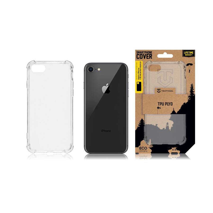 Tactical TPU Plyo Cover for Apple iPhone 7/8/SE2020/SE2022 Transparent