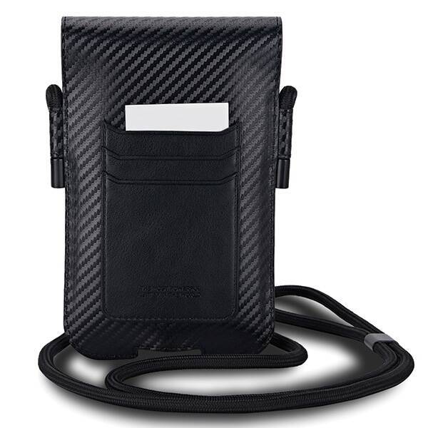 Torebka BMW BMPSP15XMSCAKL Wallet Bag czarny/black Carbon Blue Stripes