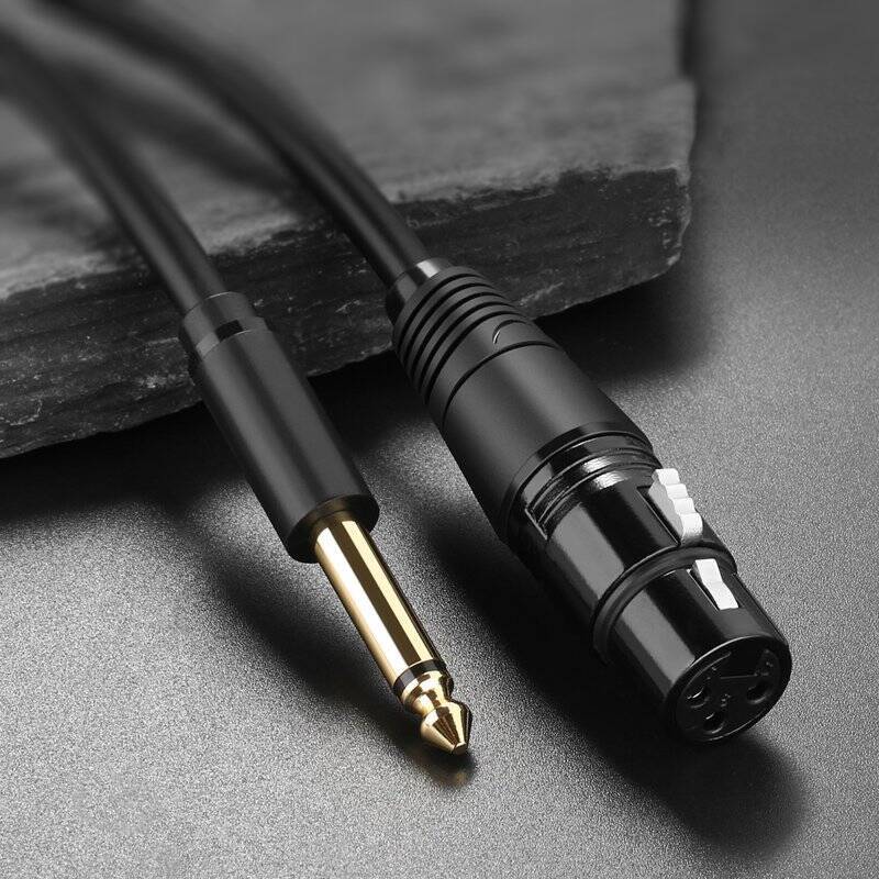 UGREEN AUDIO CABLE MICROPHONE CABLE TO MIC XLR (FEMALE) - 6.35 MM JACK (MALE) 5 M (AV131)