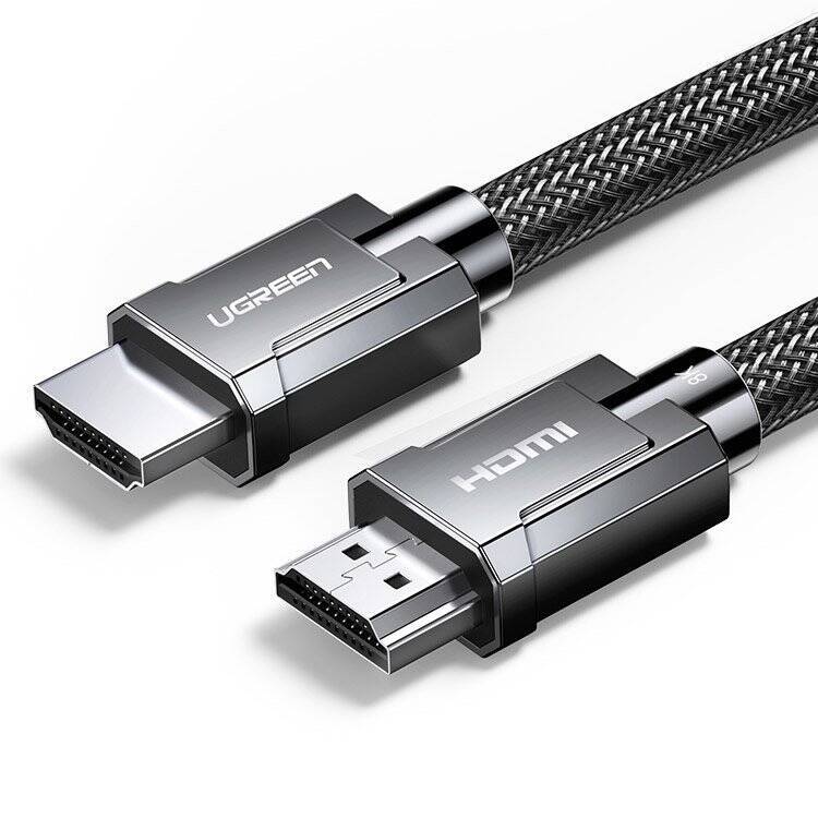 UGREEN CABLE HDMI 2.1 CABLE 8K 60 HZ / 4K 120 HZ 3D 48 GBPS HDR VRR QMS ALLM EARC QFT 2 M GRAY (HD135 70321)