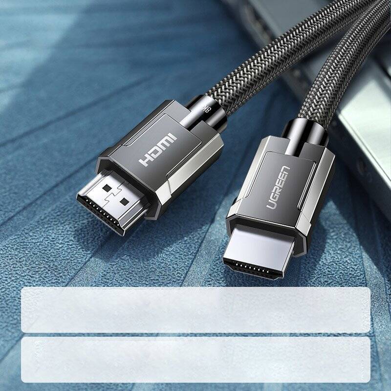 UGREEN CABLE HDMI 2.1 CABLE 8K 60 HZ / 4K 120 HZ 3D 48 GBPS HDR VRR QMS ALLM EARC QFT 2 M GRAY (HD135 70321)