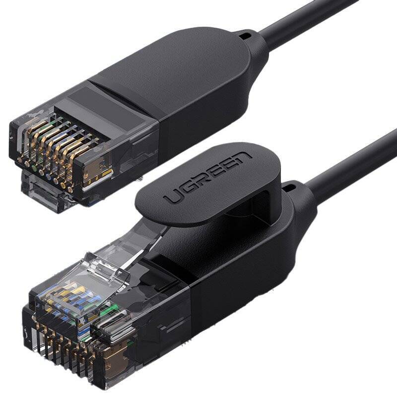 UGREEN CABLE INTERNET NETWORK CABLE ETHERNET PATCHCORD RJ45 CAT 6A UTP 1000MBPS 1M BLACK (70332)