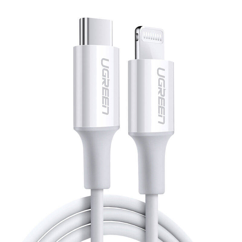 UGREEN CABLE MFI USB TYPE C - LIGHTNING 3A CABLE 0.5 M WHITE (US171)