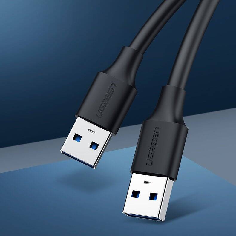 UGREEN CABLE USB 2.0 CABLE (MALE) - USB 2.0 (MALE) 0.5 M BLACK (US128 10308)