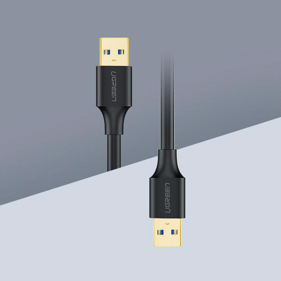 UGREEN CABLE USB - USB CABLE (MALE - USB 3.2 GEN 1) 1 M BLACK (US128 10370)