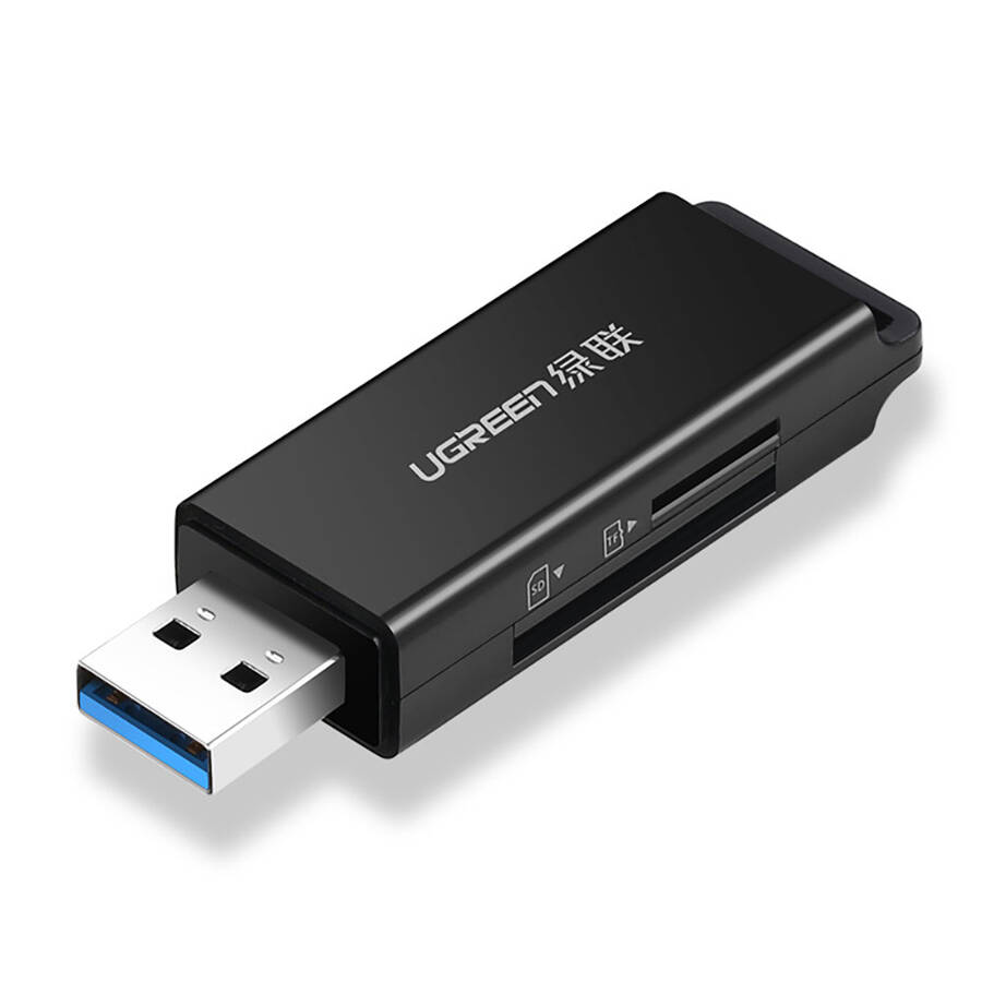 UGREEN PORTABLE TF / SD CARD READER FOR USB 3.0 BLACK (CM104)