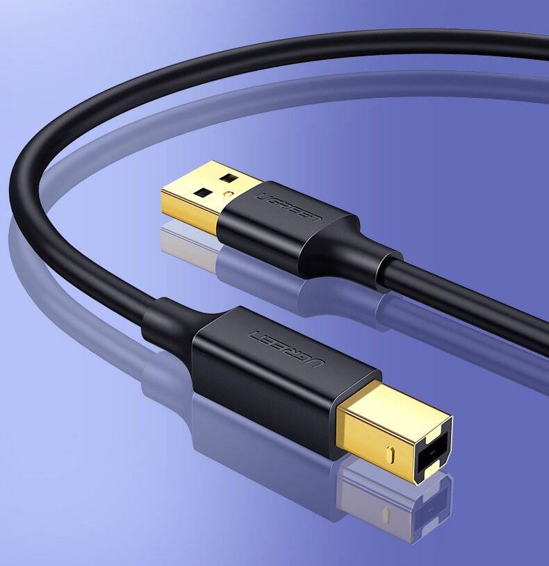 UGREEN USB TYPE B PRINTER CABLE (MALE) - USB 2.0 (MALE) 480 MBPS 1.5 M BLACK (US135 10350)