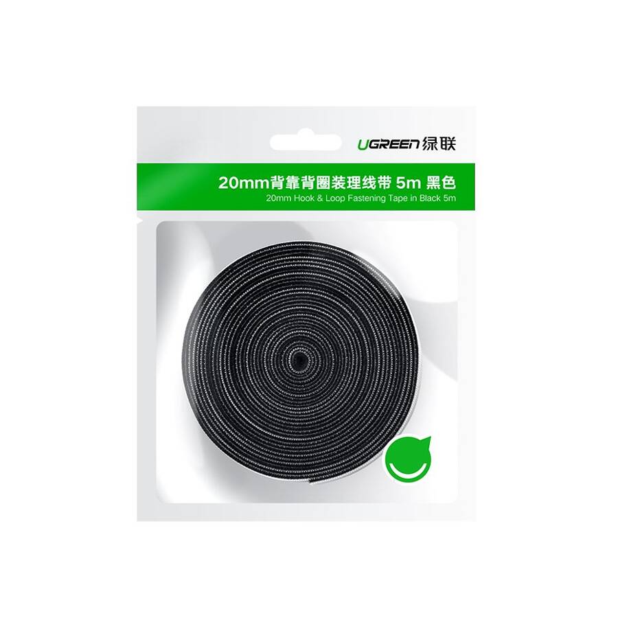 UGREEN VELCRO VELCRO CABLE ORGANIZER 5M BLACK (40356)