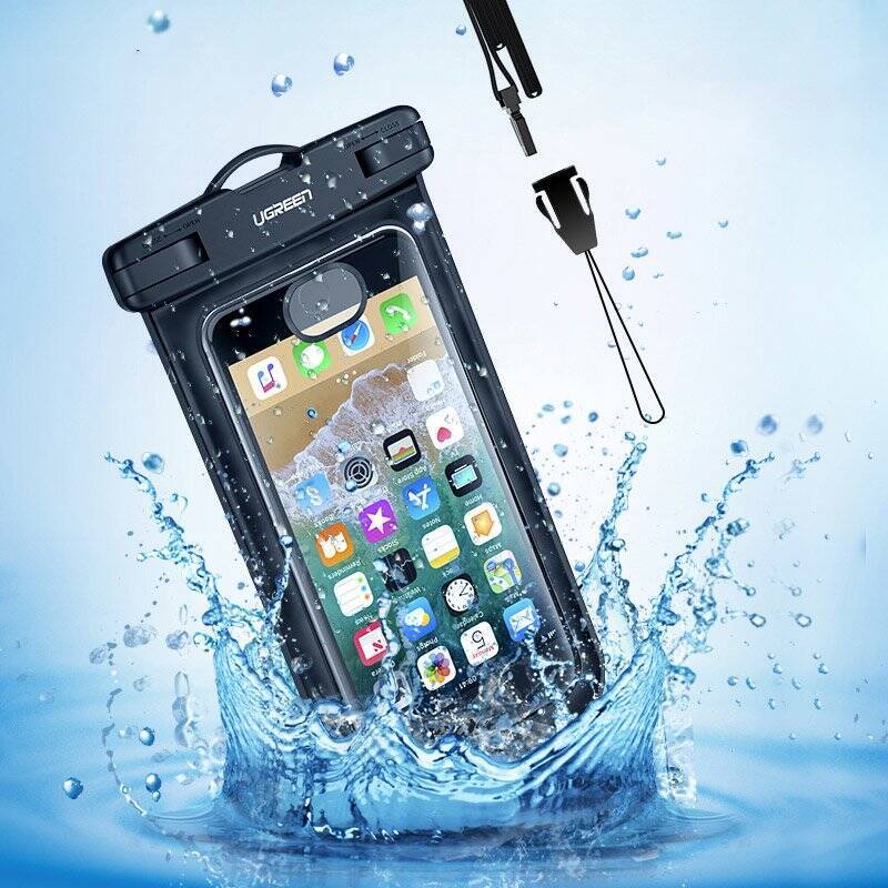 UGREEN WATERPROOF POUCH PHONE BAG IPX8 UP TO 30M BLACK (60959)