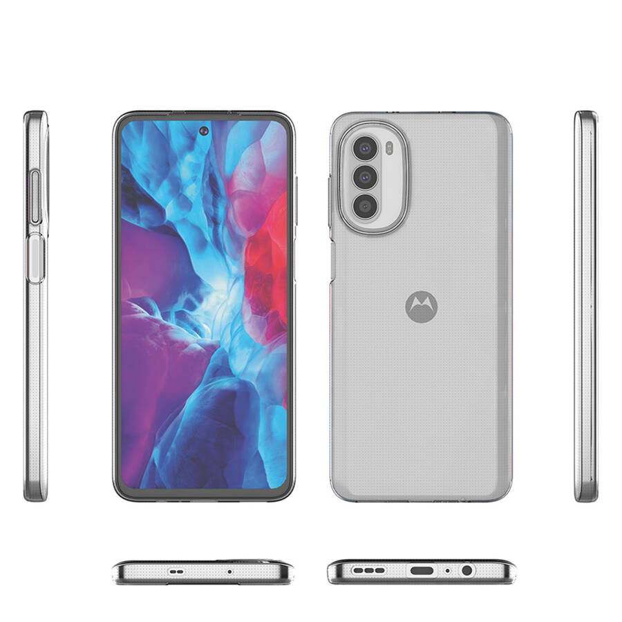 ULTRA CLEAR 0.5MM CASE FOR MOTOROLA MOTO G82 5G / MOTO G52 THIN COVER TRANSPARENT