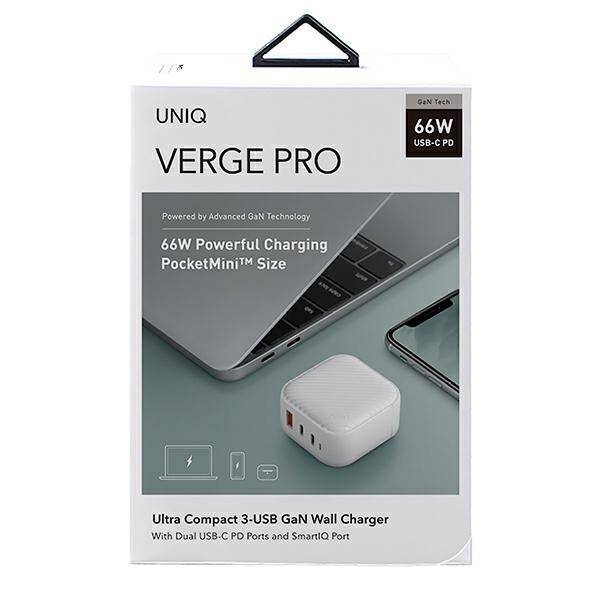 UNIQ Ład. siec. Verge Pro 66W Gan USB-C biały/cloud white