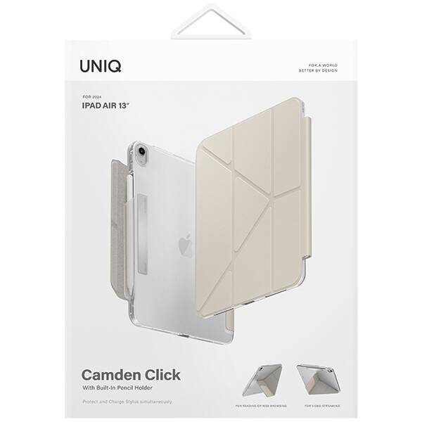 UNIQ etui Camden Click iPad Air 13" (2024) beżowy/ivory