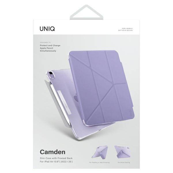 UNIQ etui Camden iPad Air 10.9"           (2022/2020) lawendowy/lavender Antimicrobial