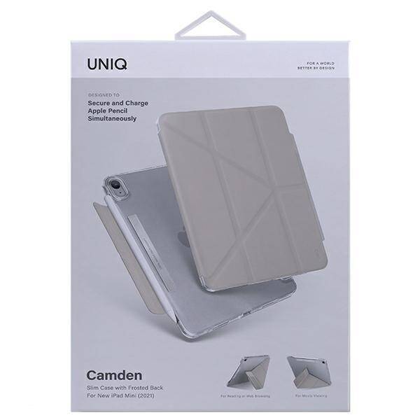 UNIQ etui Camden iPad Mini (2021) szary/fossil grey Antimicrobial