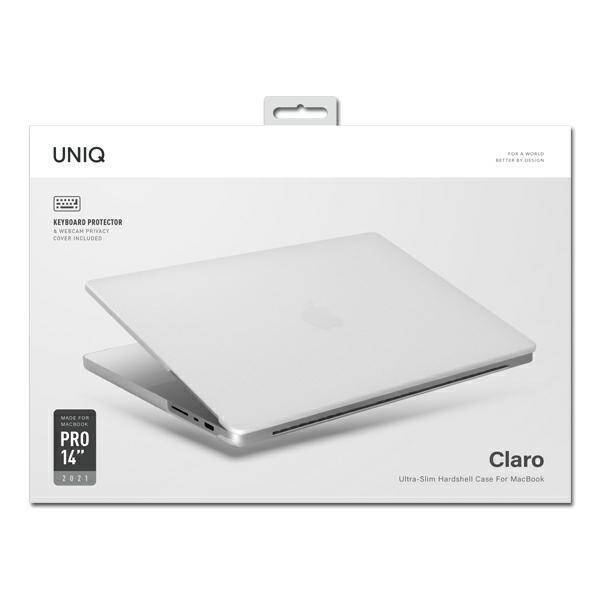 UNIQ etui Claro MacBook Pro 14" (2021/2023) przezroczysty/dove matte clear