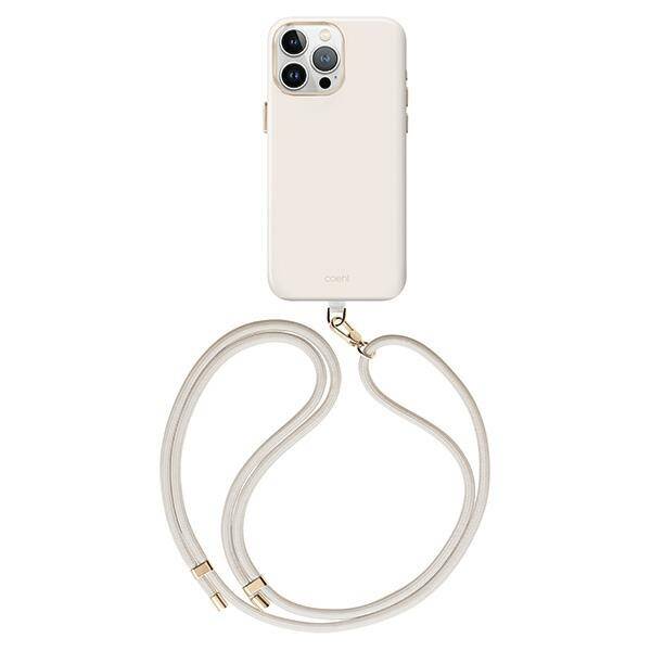 UNIQ etui Coehl Creme iPhone 15 Pro Max 6.7" Magnetic Charging kość słoniowa/ivory