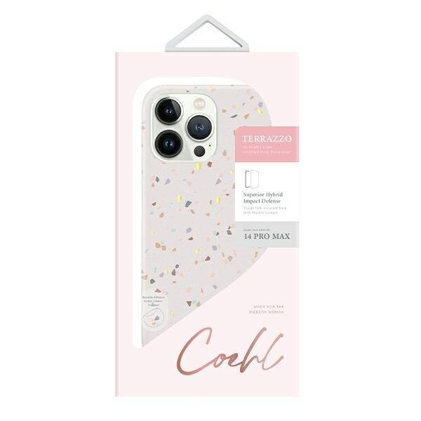 UNIQ etui Coehl Terrazzo iPhone 14 Pro Max 6,7" piaskowy/sandstone