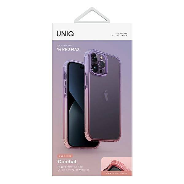 UNIQ etui Combat Duo iPhone 14 Pro Max 6,7" liliowo-różowy/lilac lavender-pink