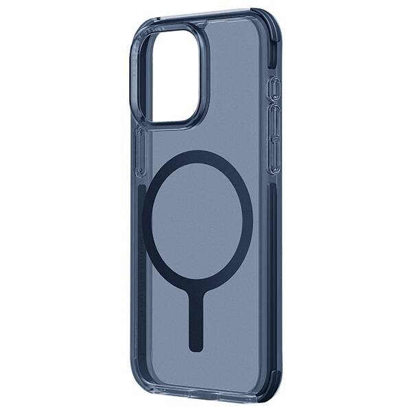 UNIQ etui Combat iPhone 15 Pro Max 6.7" Magclick Charging ciemnoniebieski/smoke blue