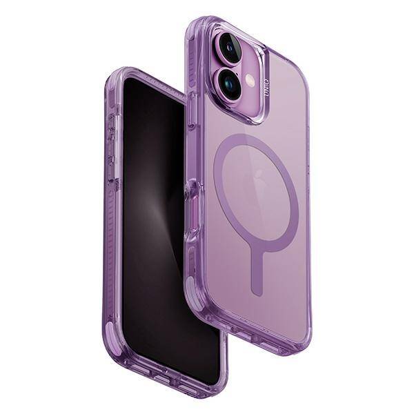 UNIQ etui Combat iPhone 16 Plus 6.7" Magclick Charging różowy/grape pink