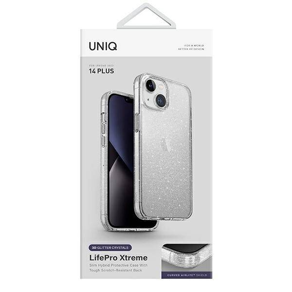 UNIQ etui LifePro Xtreme iPhone 14 Plus / 15 Plus 6.7" przezroczysty/tinsel lucent