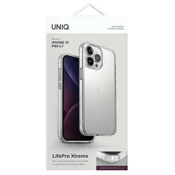 UNIQ etui LifePro Xtreme iPhone 15 Pro Max 6.7" przeźroczysty/crystal clear