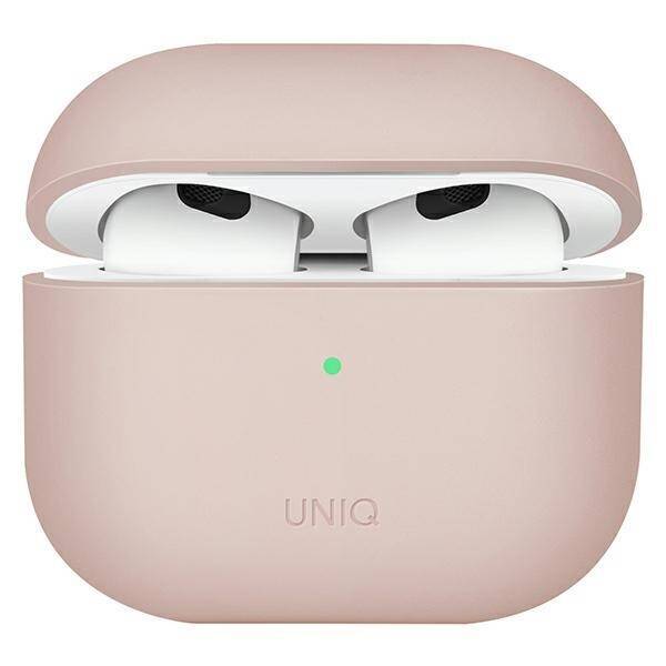 UNIQ etui Lino AirPods 3 gen. Silicone różowy/blush pink