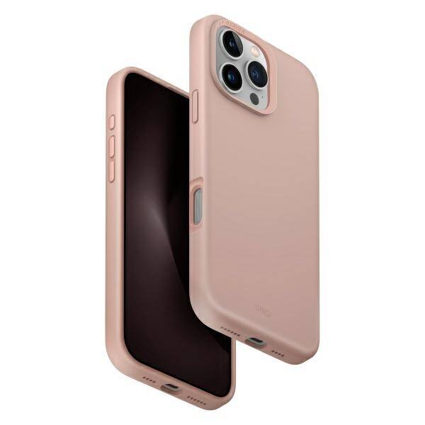 UNIQ etui Lino Hue iPhone 16 Pro Max 6.9" Magclick Charging różowy/blush pink