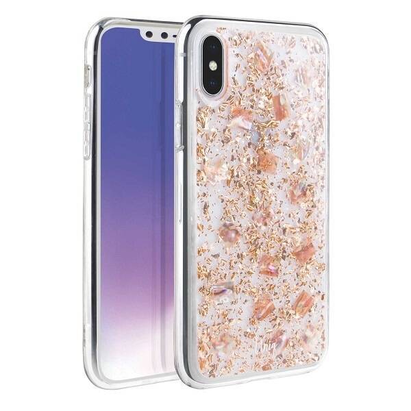 UNIQ etui Lumence Clear iPhone Xs Max różowo-złoty/Rosedale rose gold