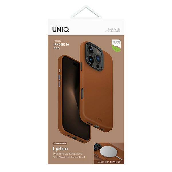 UNIQ etui Lyden iPhone 16 Pro 6.3" Magclick Charging karmel/caramel