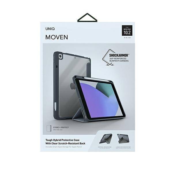 UNIQ etui Moven iPad 10.2" (2021/2020/2019) szary/charcoal grey