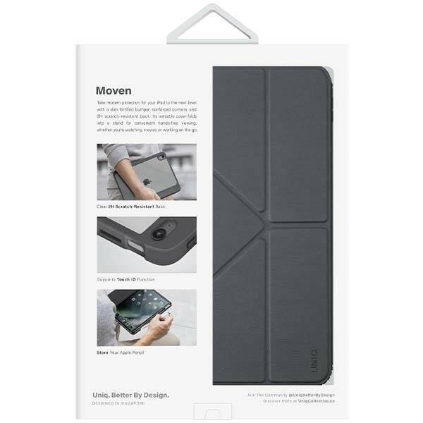 UNIQ etui Moven iPad 10 gen. (2022) szary/charcoal grey