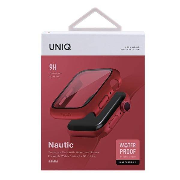 UNIQ etui Nautic Apple Watch Series 4/5/6/SE 44mm czerwony/red