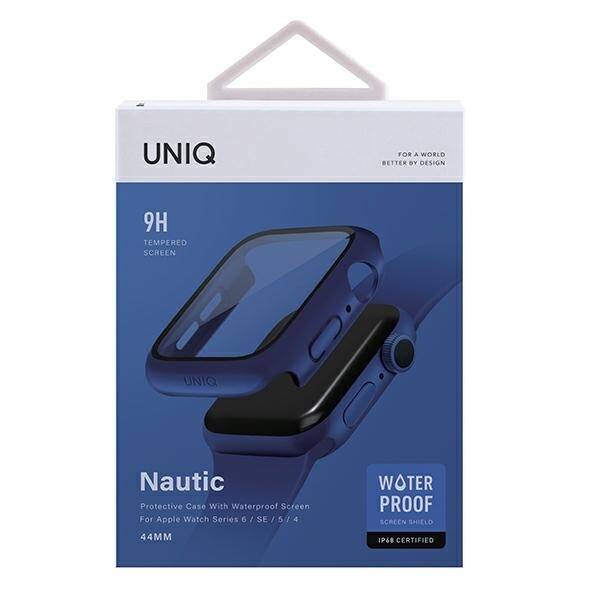 UNIQ etui Nautic Apple Watch Series 4/5/6/SE 44mm niebieski/blue